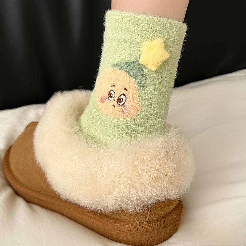 Sock Starman Cloud Fiber Floor Socks - Winter and Autumn Thickened Insulated Warmth-Resistant Anti-Chill Home Sleep Socks