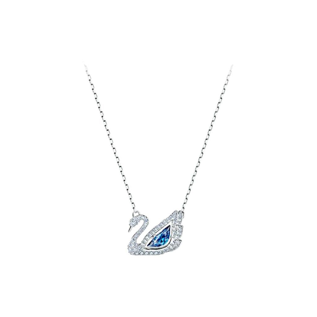 Swan Blue Rhodium Necklace 5533397 – Elegant Jewelry for a Sophisticated Look