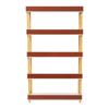 5-Tier Wooden Open Bookcase, Modern Display Bookshelf, Tall Book Shelf Labor-saving Cleaning for Corridors, Balconies,Study Room