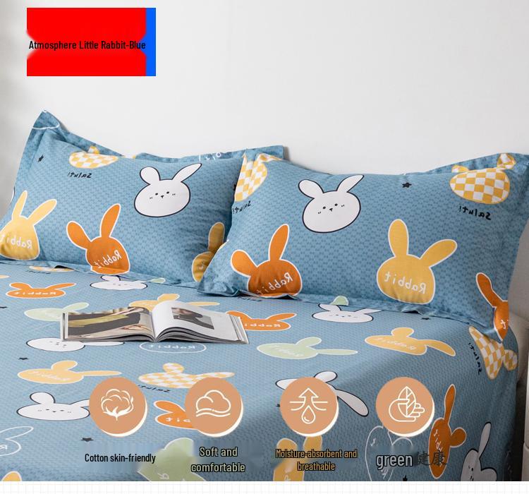 Set of Two 100% Cotton Large Pillowcases, Thick 48x74cm for Home Use