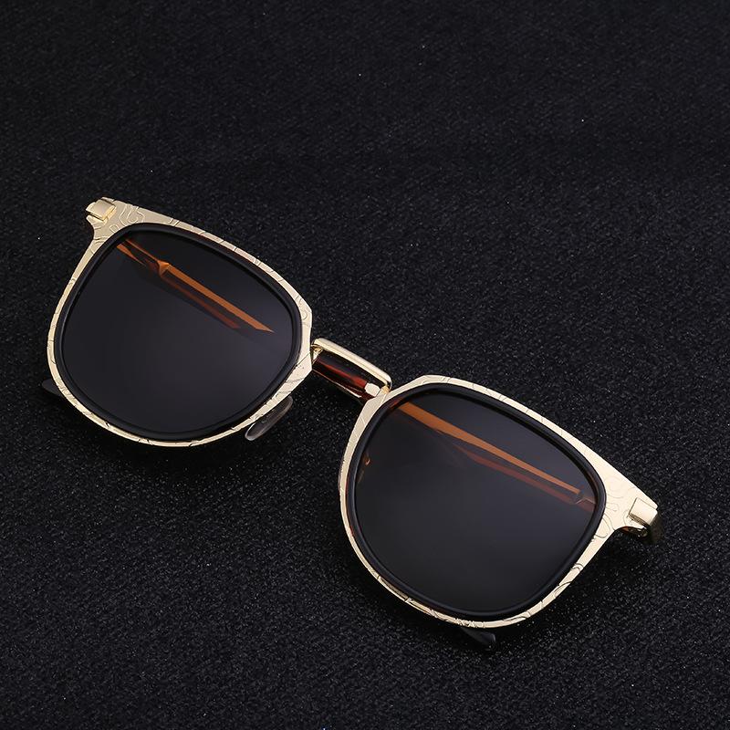 Retro Box Sunglasses Men'S Trendy Polarized Sunglasses Men'S Outdoor Fishing Glasses