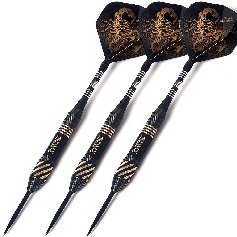 BLACK SCORPION CUESOUL 22g Steel Tip Dart Set with Dart Case (HX-SL-F3104)