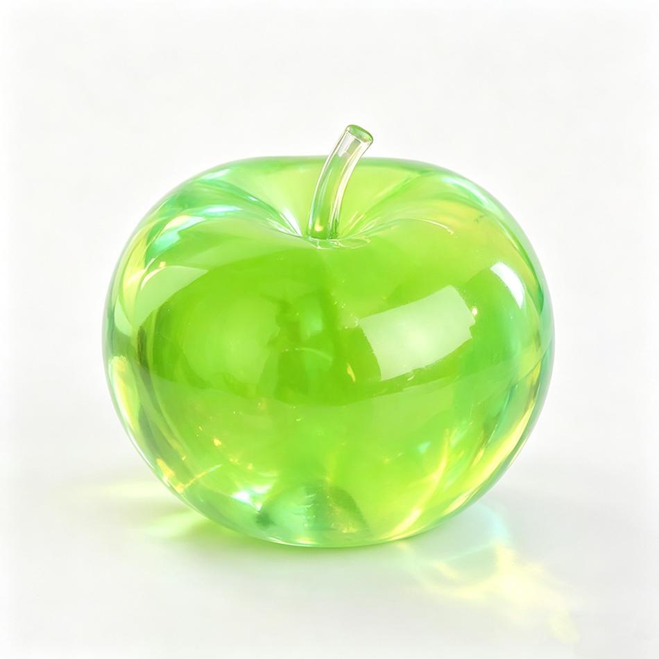 Soft Crystal Transparent Apple Maltose Squishy Stress Ball Moldable Non Bounce Asmr Sensory Squeeze Toy Stress Relief Desk Decor