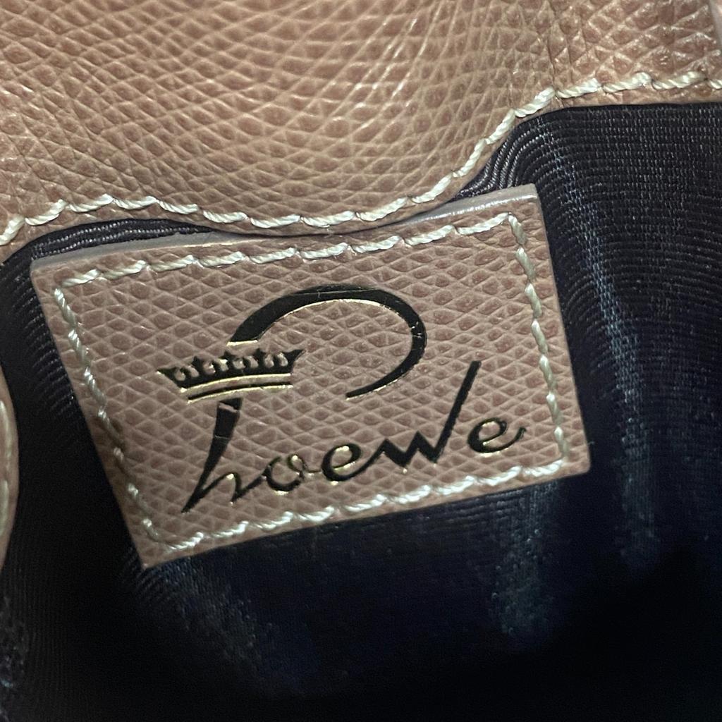 Used LOEWEShoulder Bag Beige/Brown canvas/leather Women