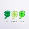 Pearl-colored four-leaf clover keychain pendant accessory