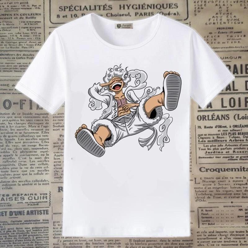 One Piece Gear 5 Luffy Anime Manga T-Shirt Shirt Costumes Underwear Polyester 2XL