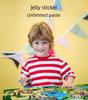 Montessori Quiet Book for Children Puzzle Word Recognition Early Education Enlightenment Stickers Toy Book for Kids