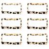 4Pcs/Set Car License Plate Decorative Bolt Motorcycle License Plate Holder Screw Fastener Bolt Set Suitable for Most Vehicles