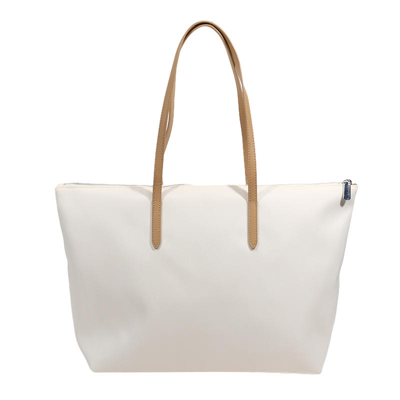 

Корейская повседневная сумка-тоут большой вместимости, легкая, простого однотонного цвета, для поездок на работу, универсальная на плечо One size