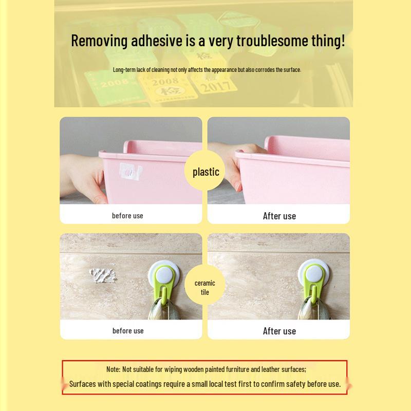Kraftvolle Multifunktions-Klebstoffentfernungstücher für Glas, Autos, Küchen und Böden