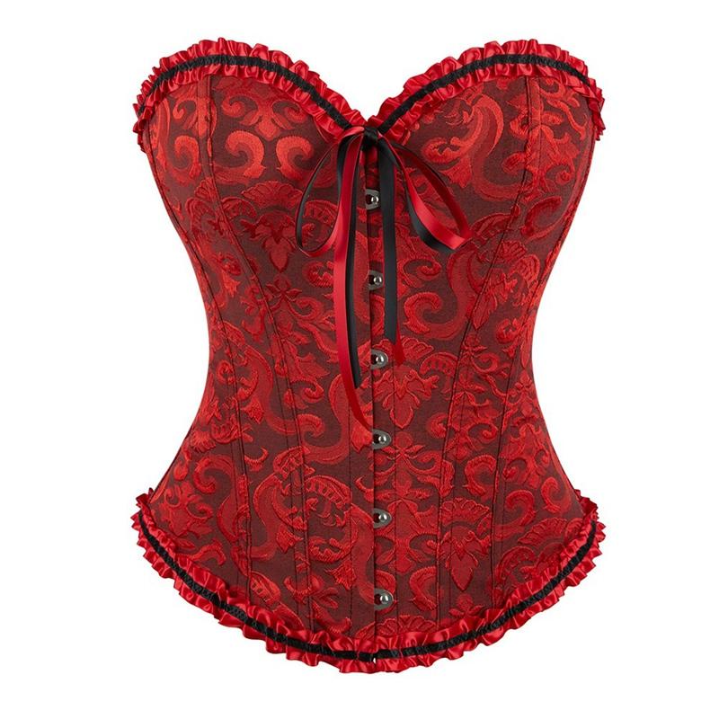 Women Corsets Abdominal Support Bustiers Shapewear with Thongs