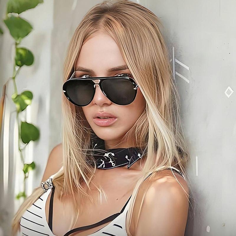 New Pilot Sunglasses For Women Men With Uv400 Antiglare Square Frame For Outdoor Travel