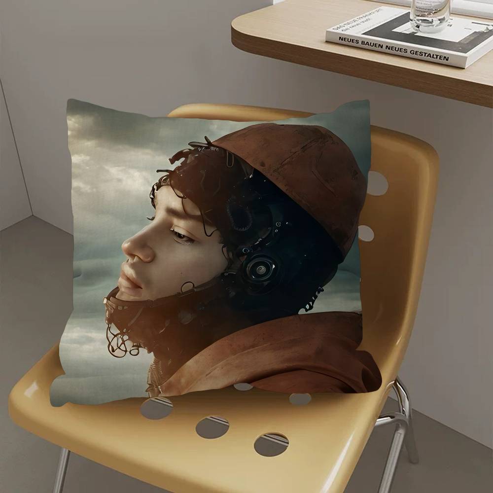 American Pop Hip Hop Rapper Yeat Cushion Cover Pillow Cover Decor Pillowcase Printed Cushion Case for Couch
