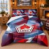 Printed 3Pcs Bedding Set LOSC Lille FC Pattern Bed Sheet Pillowcase For Bedroom Decor