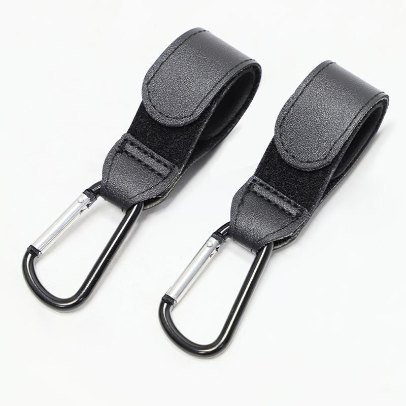 PU Leather Baby Bag Stroller Hook Pram Rotate 360degree Rotatable Cart Organizer Pram Hook Crochet Stroller Accessories