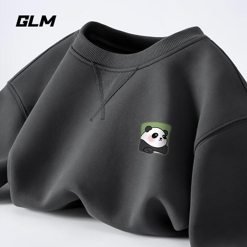 

GLM Men s JGL Panda Print Heavyweight Round Neck Sweatshirt L