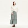 VEROMODA Floral Print High-Waist Midi Skirt