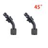 0° 45° 90° 180 Degree Internal Thread Rotatable Push Lock Hose End Fitting AN4 AN6 AN8 AN10 AN12 Push-on Hose Connector