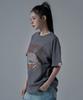 WAARFORWOMAN Wt-67 Coastal Oversized Short Sleeve T-Shirt_Charcoal
