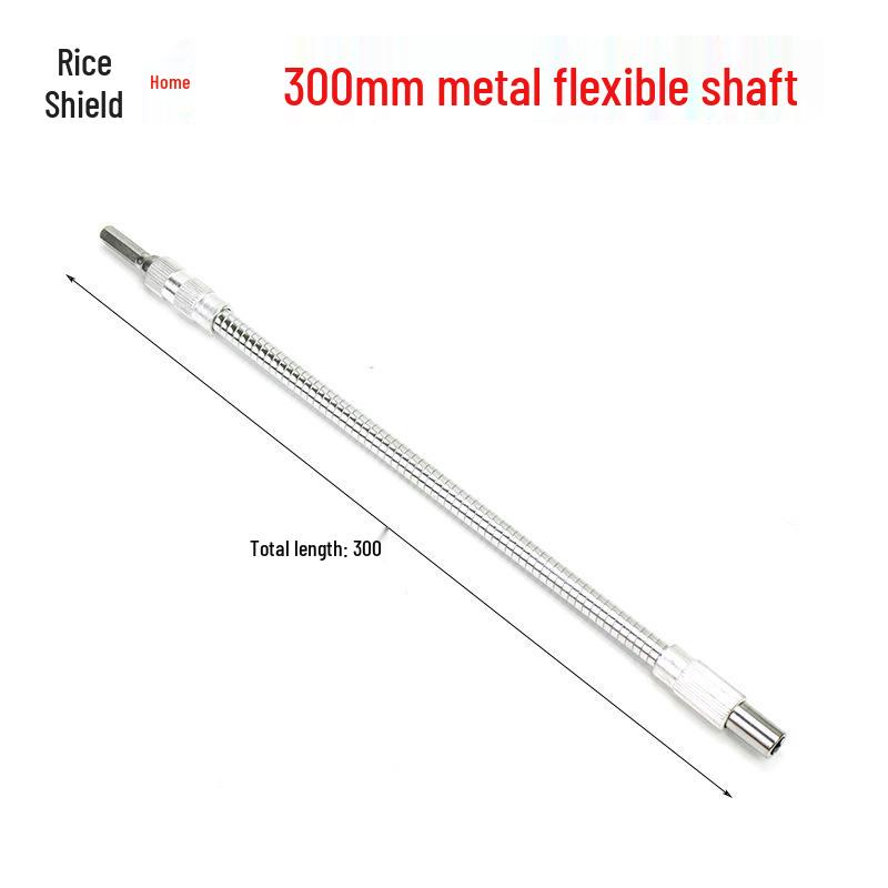 Universal Right Angle Flexible Screwdriver Attachment with Electric Drill Connection
