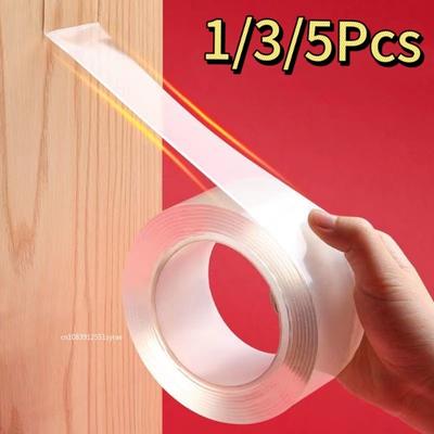 Nano Tape Strong Double-Sided Adhesive Tape Home Appliance Waterproof Wall Stickers Home Improvement Resistant Tapes 1/3/5pcs