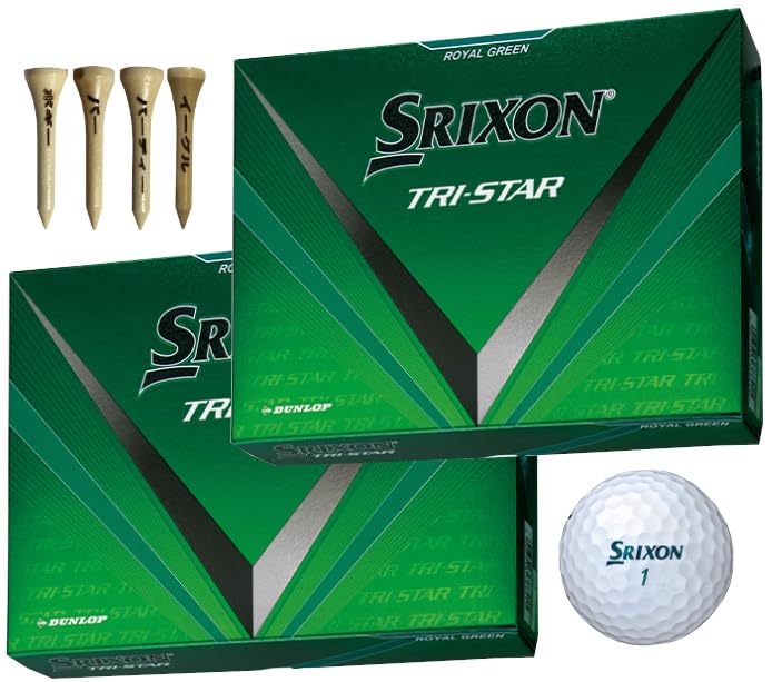 

[2 Dozen + Bonus] Golf Ball TRI STAR 2024 Model (2 DozenRoyal Green)
