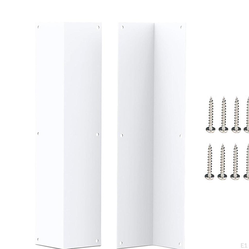 2 Pieces Metal Wall Corner Cover Durability Heavy Duty Easy Installation for School Household
