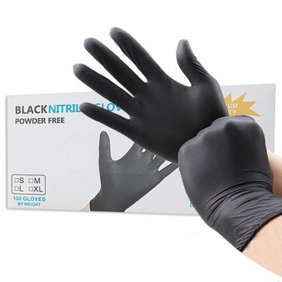 100PCS Black Nitrile Gloves Disposable Gloves for Cleaning  Dishwashing Beauty Salons Gloves Tattoo Household Cleaning Supplies