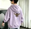 Latest children's bee-themed animal-pattern pullover hoodie - stylish and warm loose-fitting pullover for kids of all ages