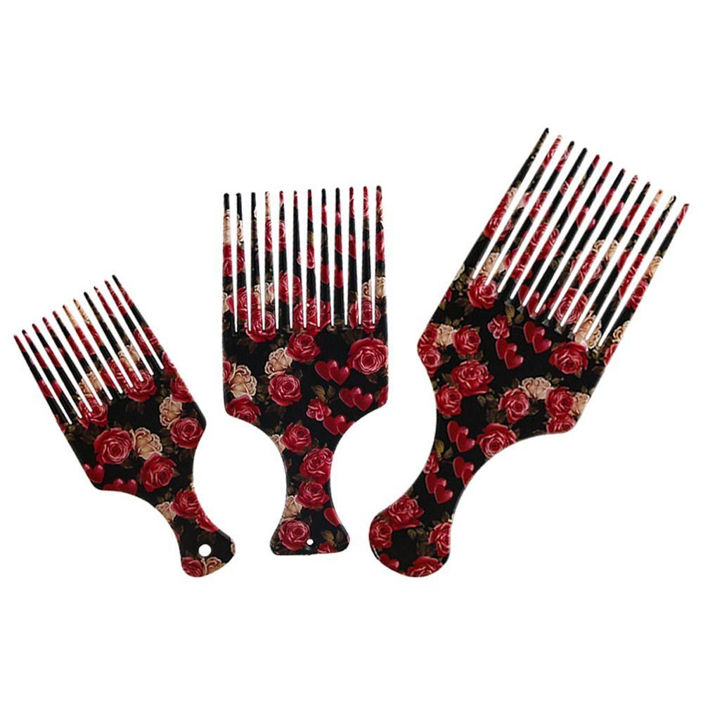

Massage Afro Long Tooth Comb Professional Wide Teeth Curl Comb Women Fork Hairbrush Household L