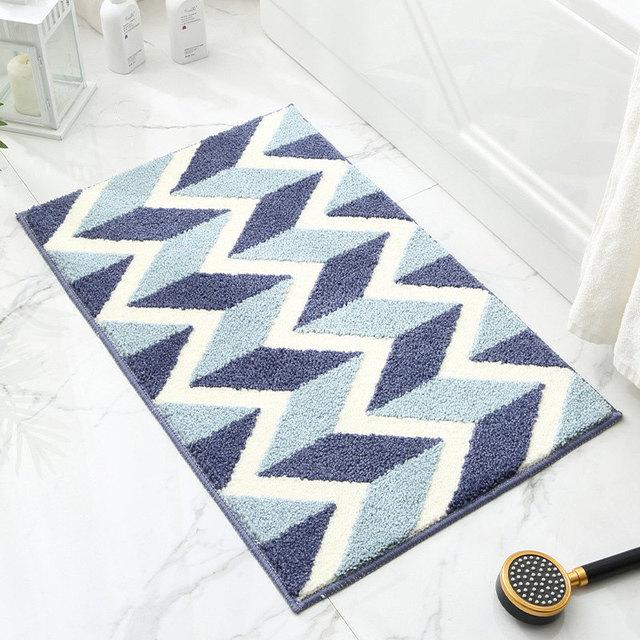 Anti Slip Floor Mat New Leaf Pattern Soft Bathroom Mat Quality Home Decor Absorbent Bedroom Hallway Toilet Rug Bath Mat
