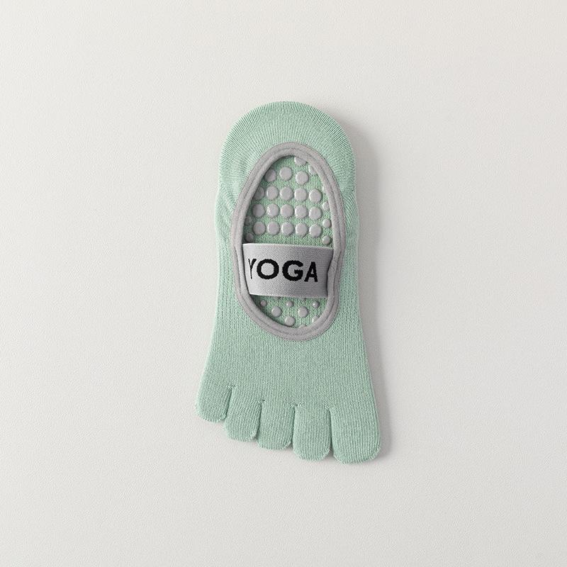 

Women s Non-Slip Yoga & Pilates Ankle Socks - Summer Thin Pure Cotton, No Heel Drop, Perfect for Sports & Fitness. One Size зелёный