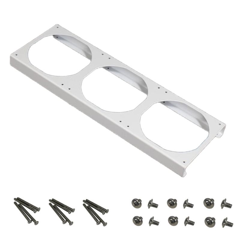 Universal 12cm PC Fan Mounting Bracket Zinc Coated Metal 25mm Elevations For Optimal Heat Dissipation And Ventilation