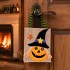 Halloween Candy Bags Trick or Treat Bags, Kids Non Woven Pumpkin Ghost Reinforced Handle Tote, Reusable Goodie Spooky Party Favor Gift