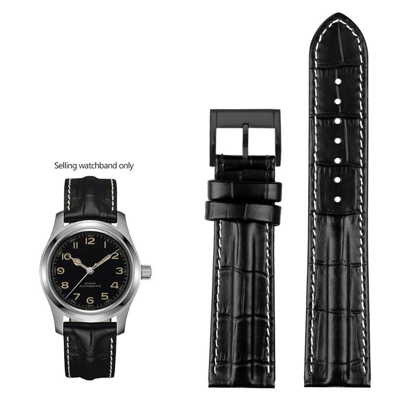 Echtes Leder Uhrenarmband Für Hamilton Khaki Field Jazz H70605731/H32705521 Herren Rindsleder Uhrenarmband Armband 20mm 22mm