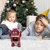 Nostalgic Windup Robot Model Toy Fun Walking Robot Figurine Children Birthday Gift Iron Tin Toy Theme Event Decoration