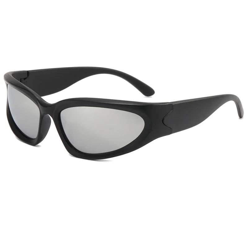 Trendy Climbing Sunglasses Y2K Outdoor Sports Shades Millennium Futuristic Sun Glasses UV Protection Outdoors Climbing Eyewear