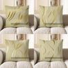 Home Decor Golden Wavy Lines Geometric Pattern Pillow Pattern Cushion Cover Suitable for Sofa Bedroom Car Pillow Cover