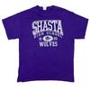 T-shirt Graphic Print USA Spell Out Y2K 00S Purple Mens