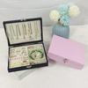 Double-Layer Jewelry Storage Box for Earrings and Rings