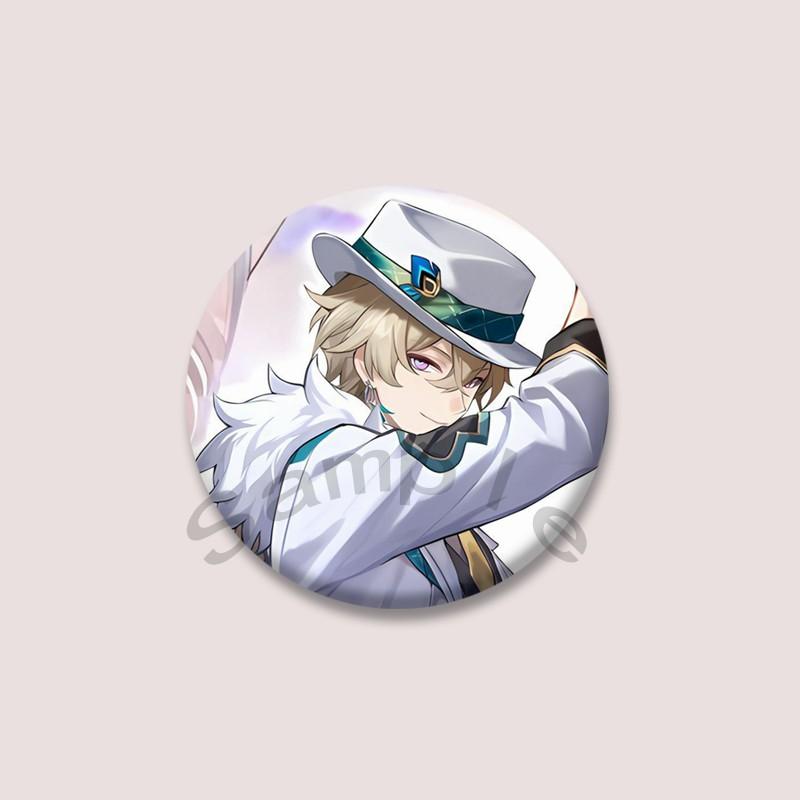 Game Series Honkai Star Rail Aventurine Badge Cartoon Character Soft Button Pins DIY Bag Hat Clothing Brooch Accessories Gifts