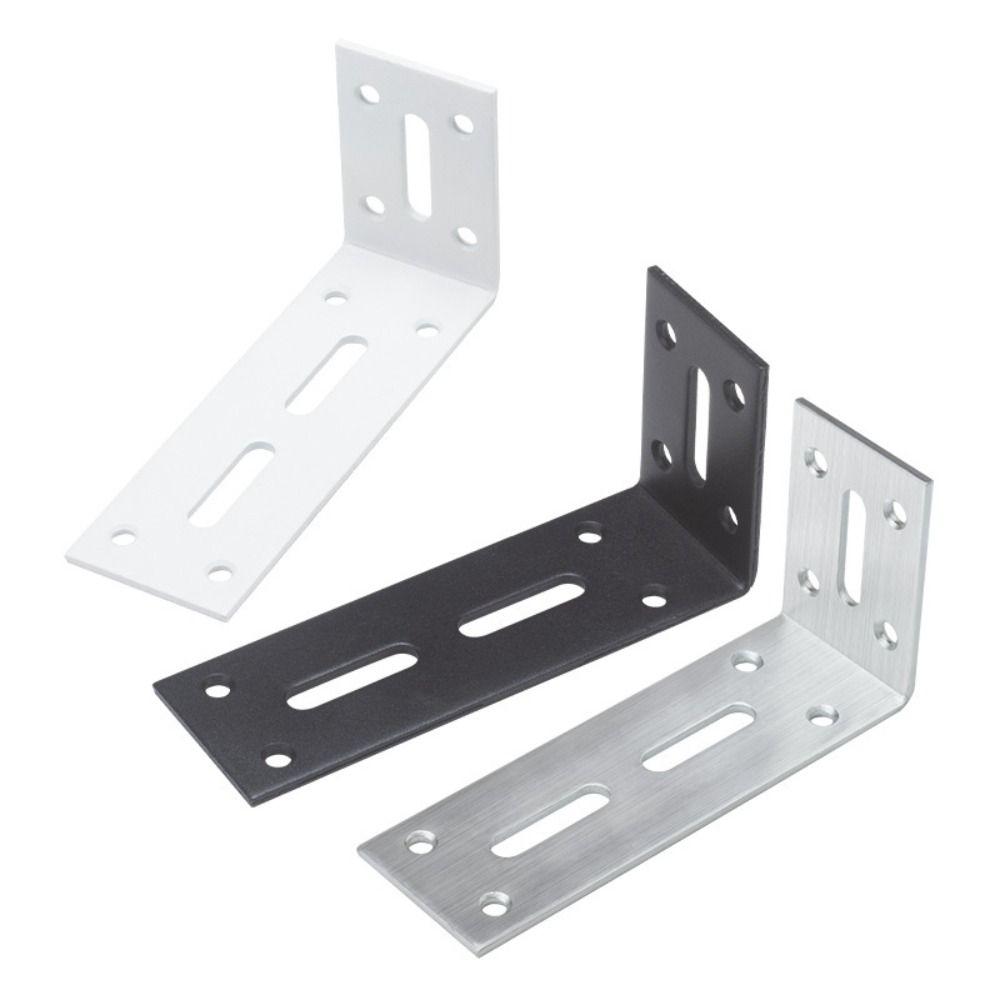 New Stainless Steel/Iron Corner Brackets Wall Mounted Space Saving Fixing Bracket Durable Useful Shelf Bracket Hardware