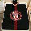 Man Utd Print FlAannel Blanket, High Quality Comfortable for All Seasons, Home Decor, Warmth and Comfort