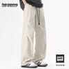 Mark Fairwhale Men's Wide-Leg Straight Casual Cargo Pants