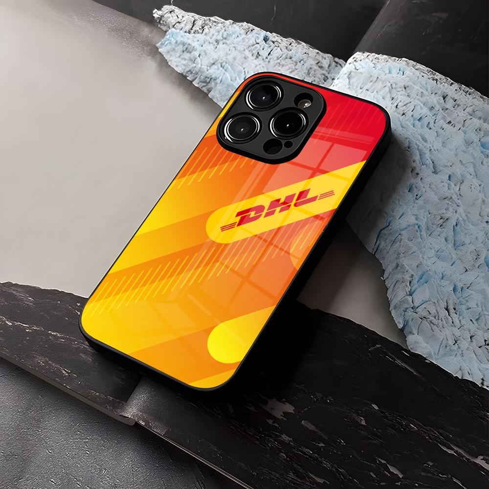 DHL Express Hülle Gehärtetes Glas Für IPhone 16 13 14 12 15 11 Pro Max Plus Mini X XR SE2020 Hülle