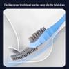 Toilet Brush Set: Wall-Mounted Silicone Duckbill Brush for Deep Cleaning