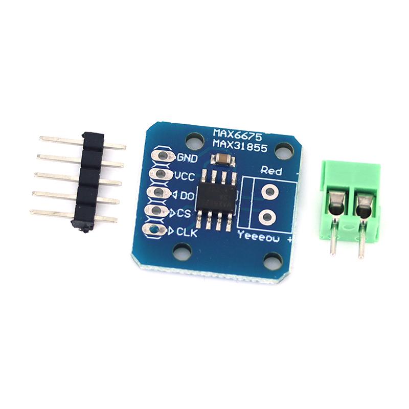 1pcs MAX6675 MAX31855 K-Type Thermocouple Module SIP Interface Industrial High Temp Sensor PCB