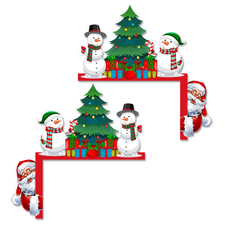 Рождественский Дед Мороз Деревянное Украшение Дверного Проема Веселого Рождества Декор для Дома 2025 Navidad Украшение на Елку Xmas Новый Год 2026