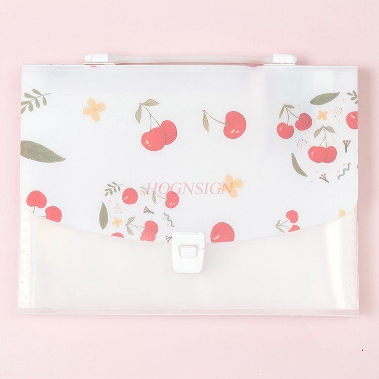 Simple portable organ bag, multi-layer file bag, A4 folder, student handbag, storage file bag