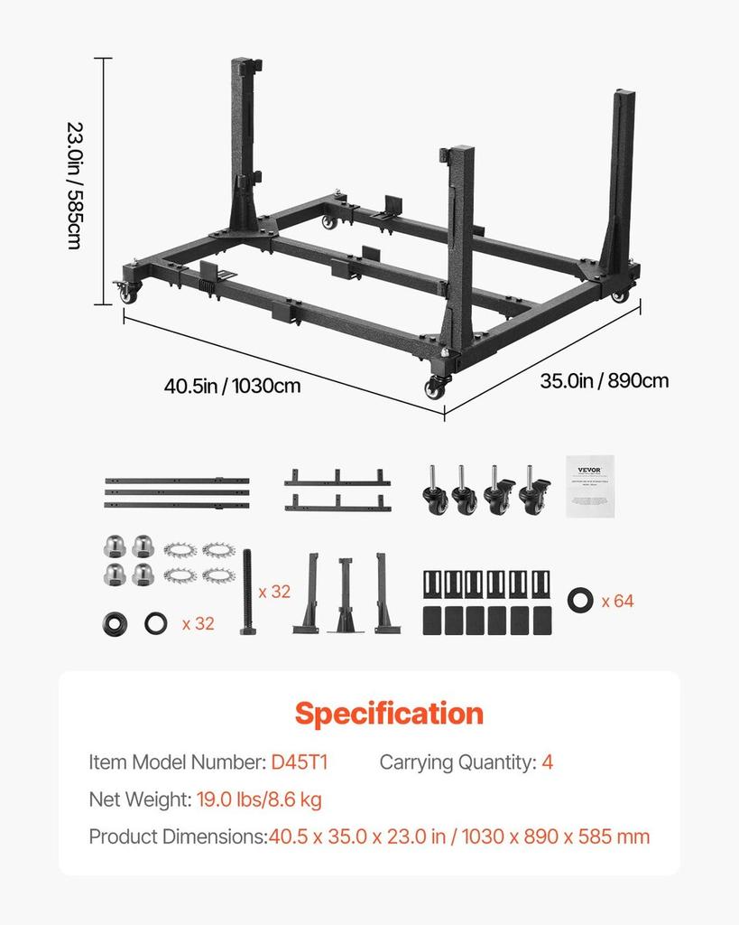 4 Doors Jeep Door Storage Cart for Jeep Wrangler JK JKU JL Gladiator